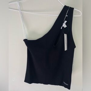 NWT Calvin Klein One Shoulder Top Size Small